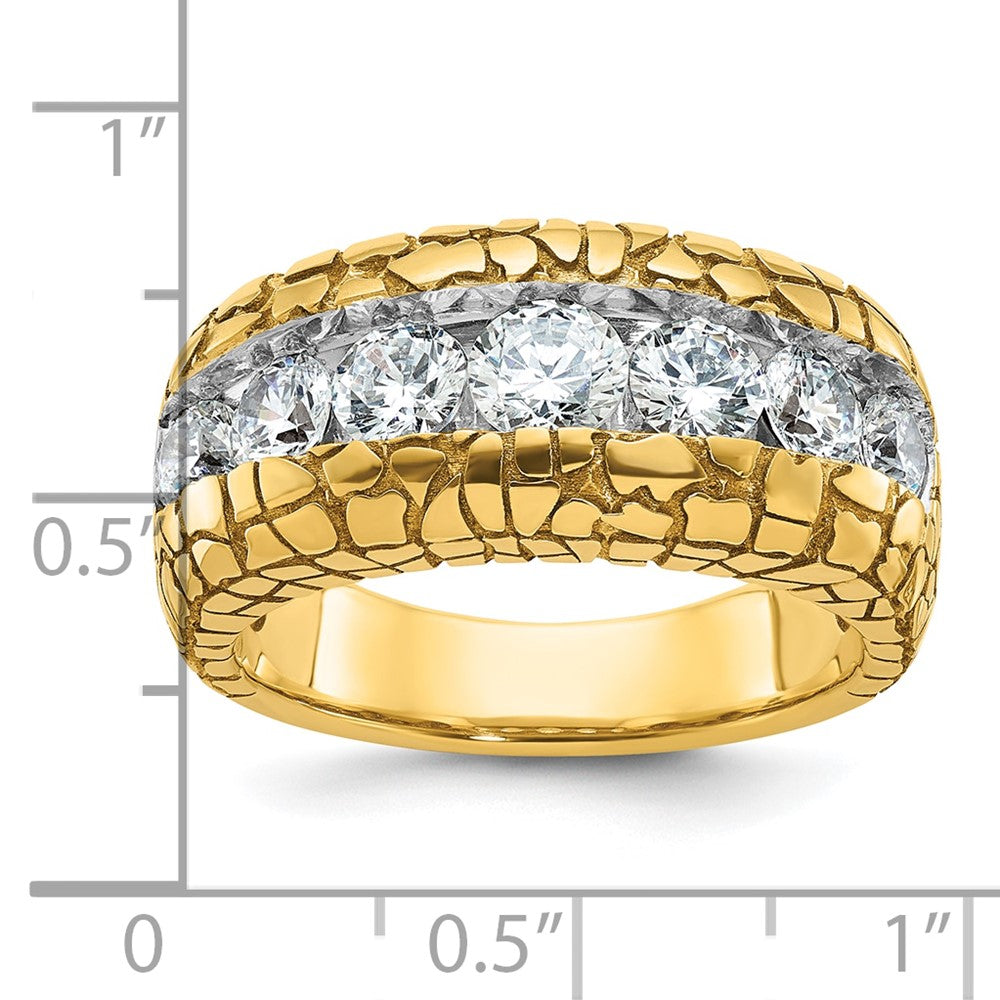 14k IBGoodman Men's Diamond Nugget Ring Mounting (10.78 grams)