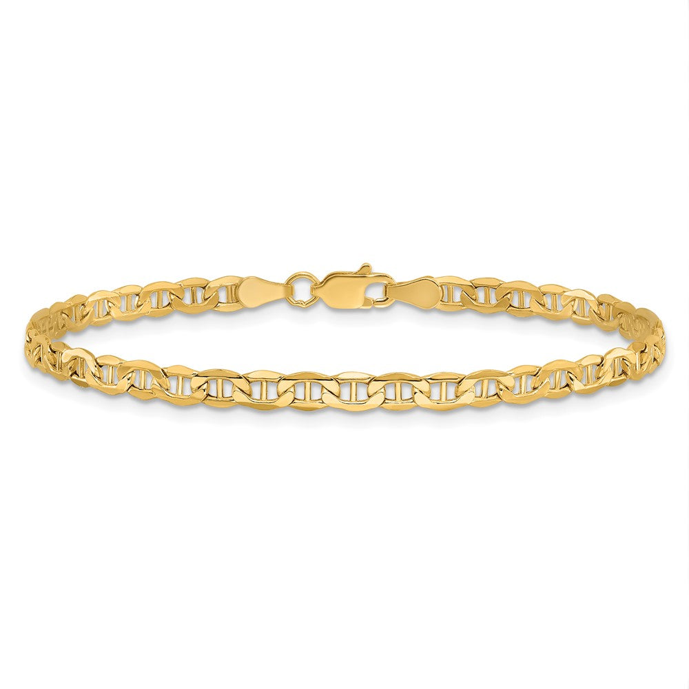 14k 3.2mm Semi-Solid Anchor Chain Bracelet (1.71 grams)