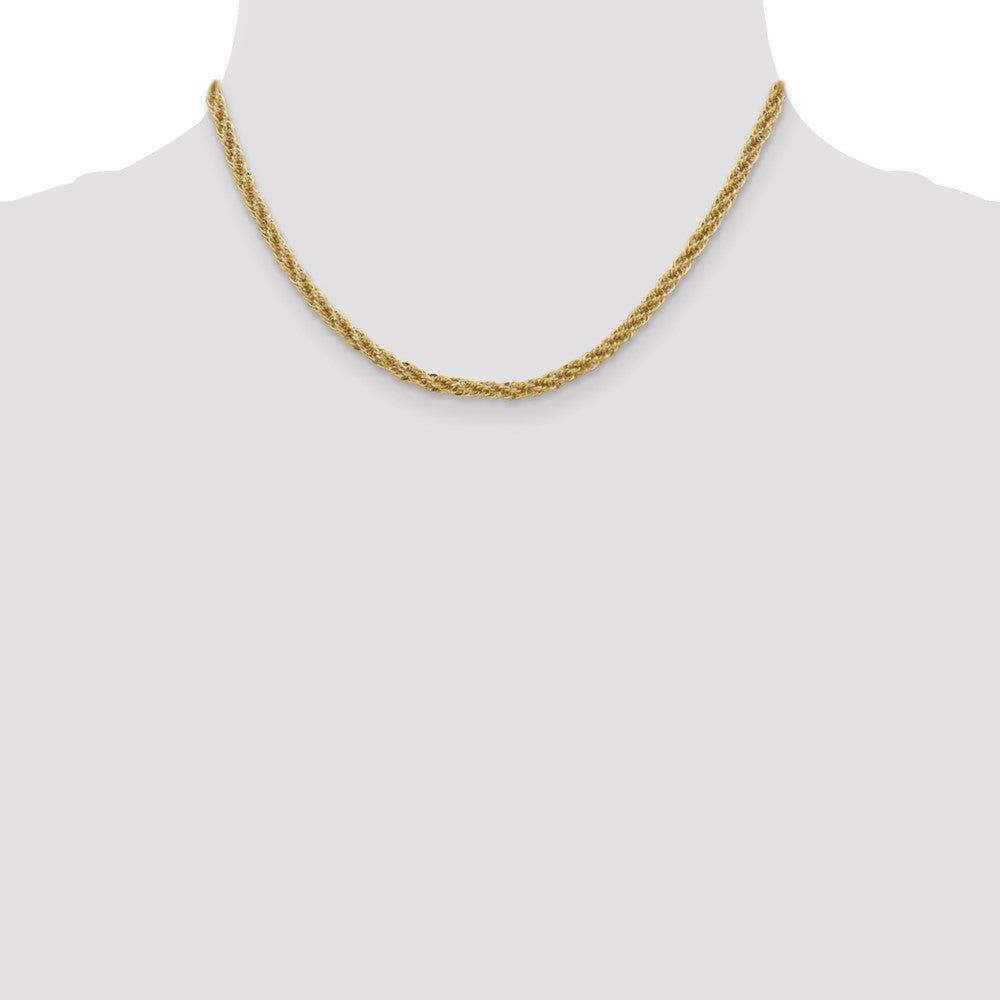14k 3.3mm D/C Semi-Solid Chain (4.72 grams)