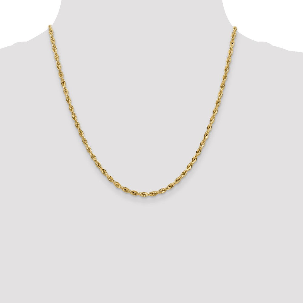 14ky 3.0mm Semi-Solid Rope Chain (2.85 grams)