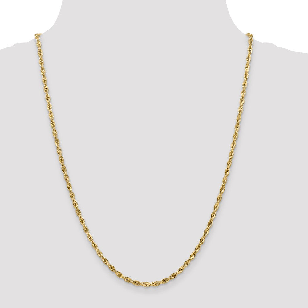 14ky 3.0mm Semi-Solid Rope Chain (2.85 grams)