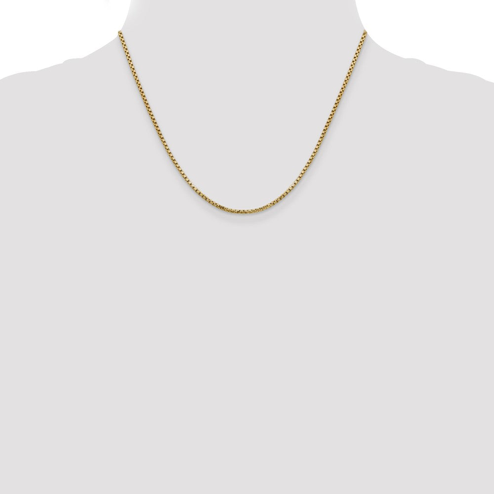 14k 1.75mm Semi-Solid Round Box Chain (3.09 grams)
