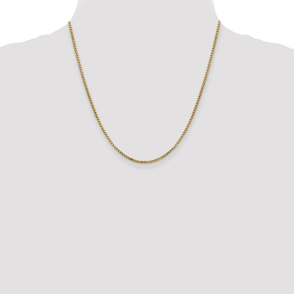 14k 1.75mm Semi-Solid Round Box Chain (3.09 grams)
