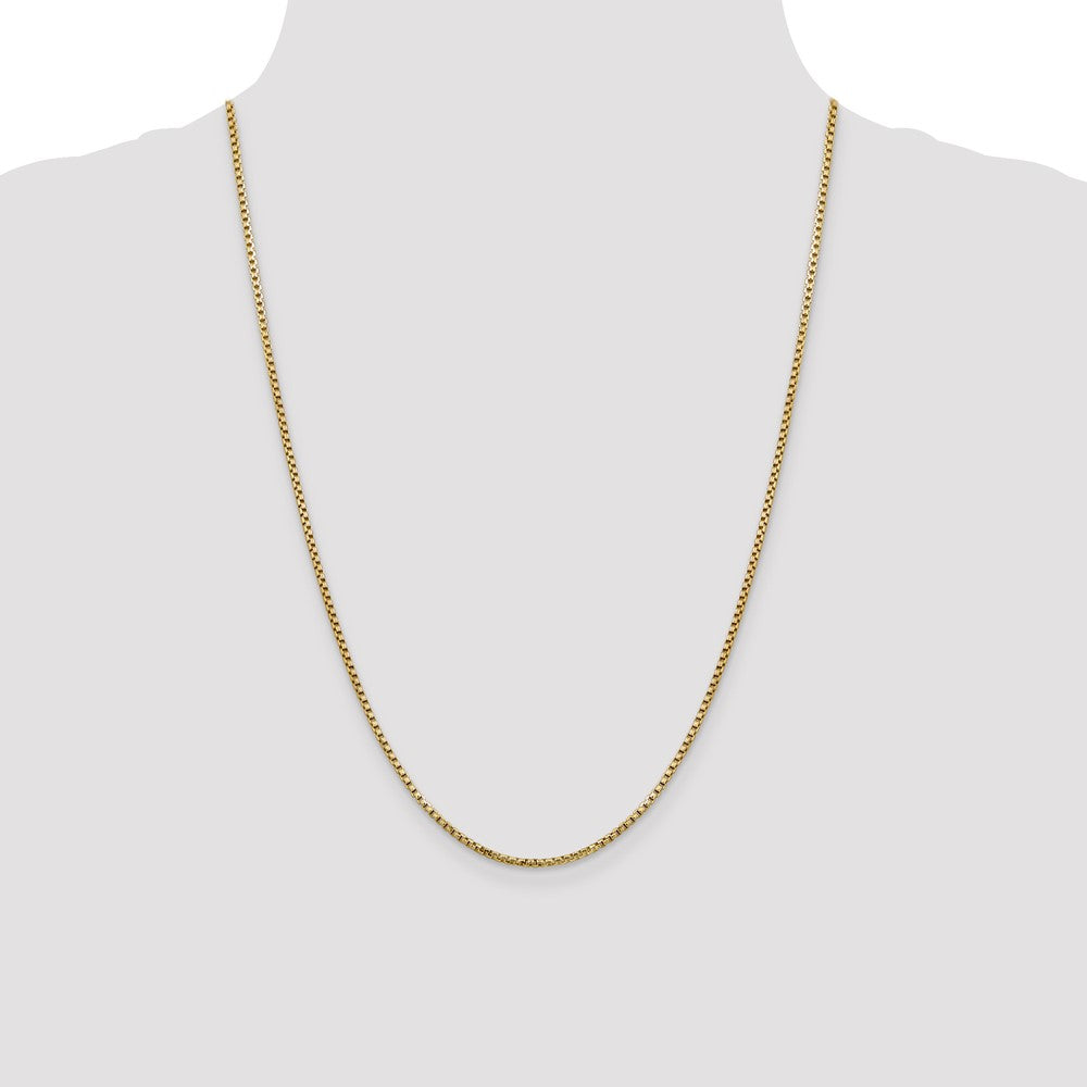 14k 1.75mm Semi-Solid Round Box Chain (3.09 grams)