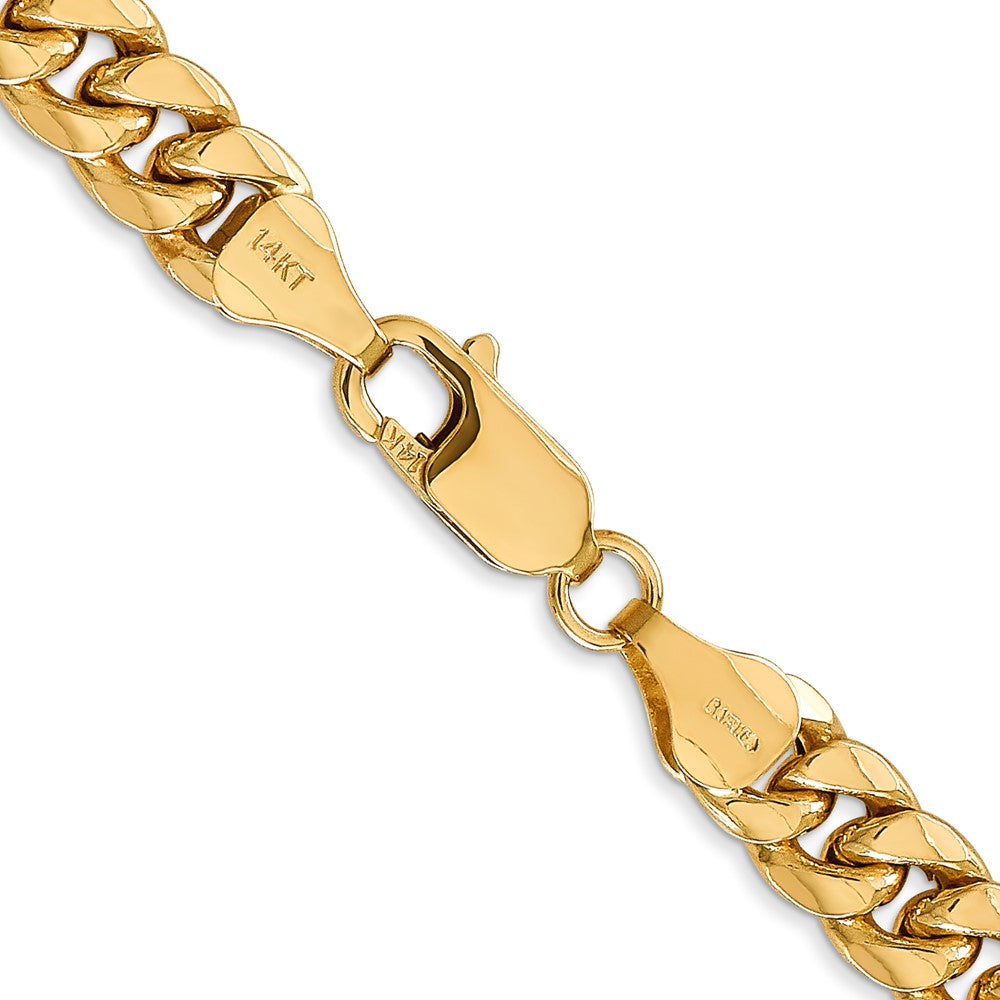 14k 6.75mm Semi-Solid Miami Cuban Chain (23.42 grams)