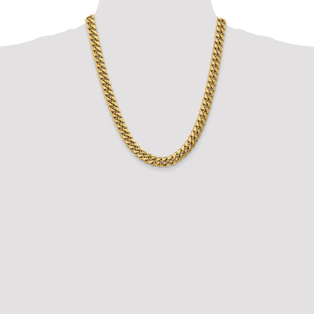 14k 9.3mm Semi-Solid Miami Cuban Chain (45.92 grams)