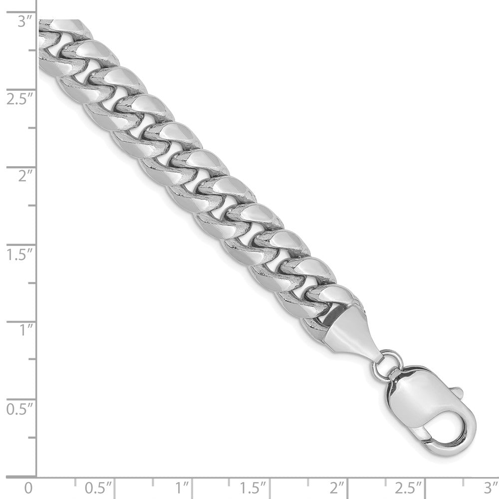 14k WG 9.3mm Semi-Solid Miami Cuban Chain Bracelet (20.11 grams)