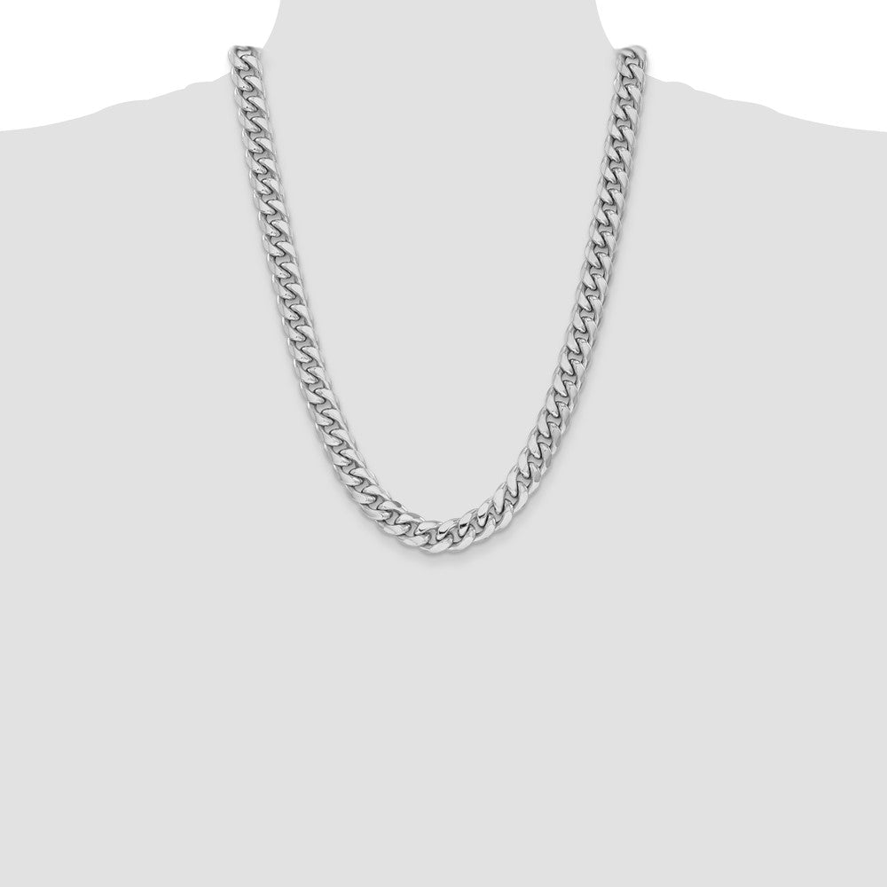 14k WG 11mm Semi-Solid Miami Cuban Chain (72.45 grams)