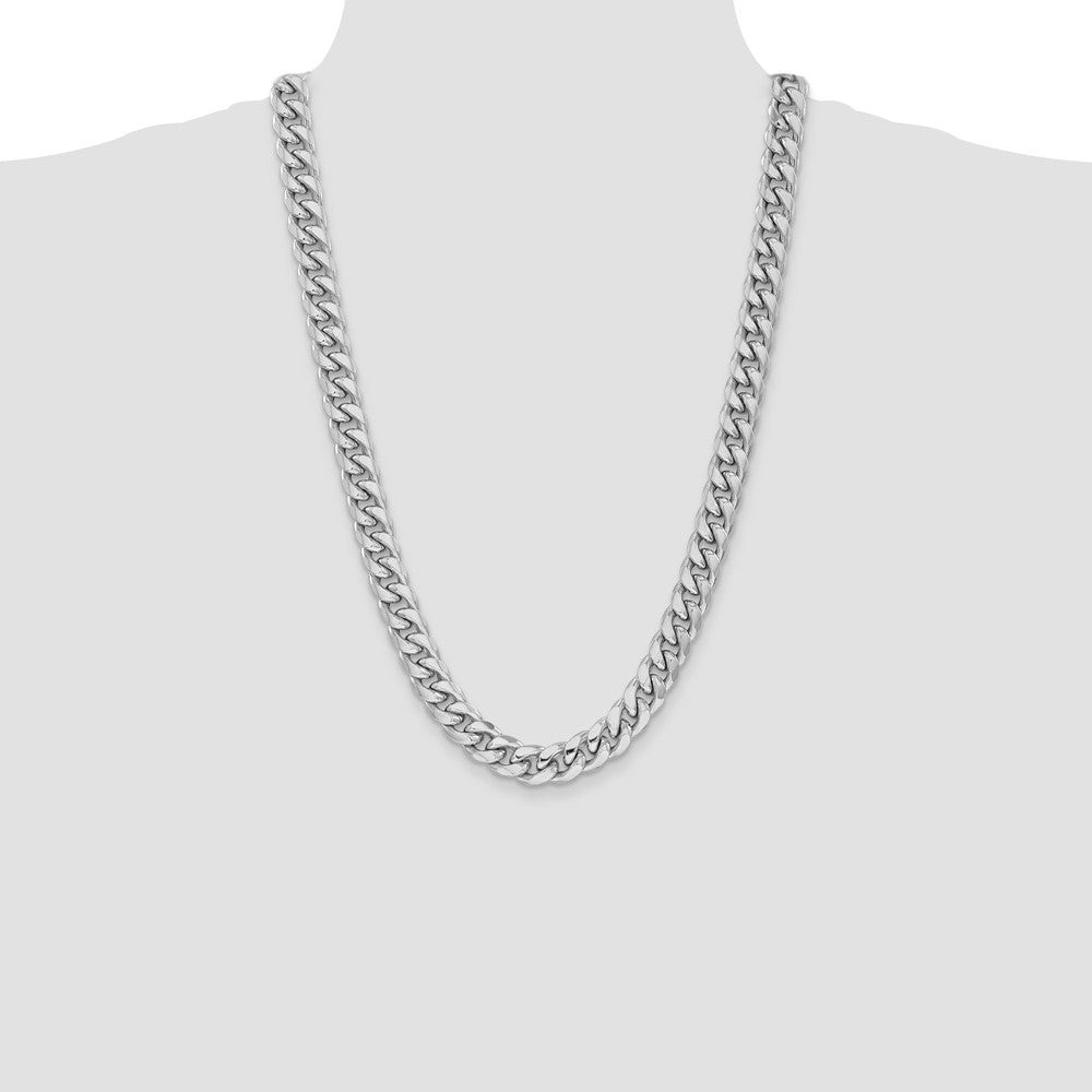 14k WG 11mm Semi-Solid Miami Cuban Chain (72.45 grams)