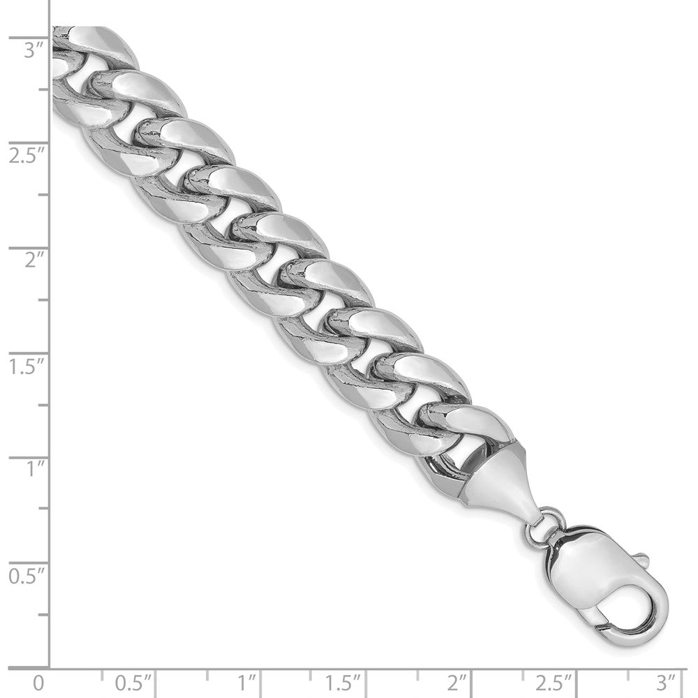 14k WG 11mm Semi-Solid Miami Cuban Chain Bracelet (27.02 grams)