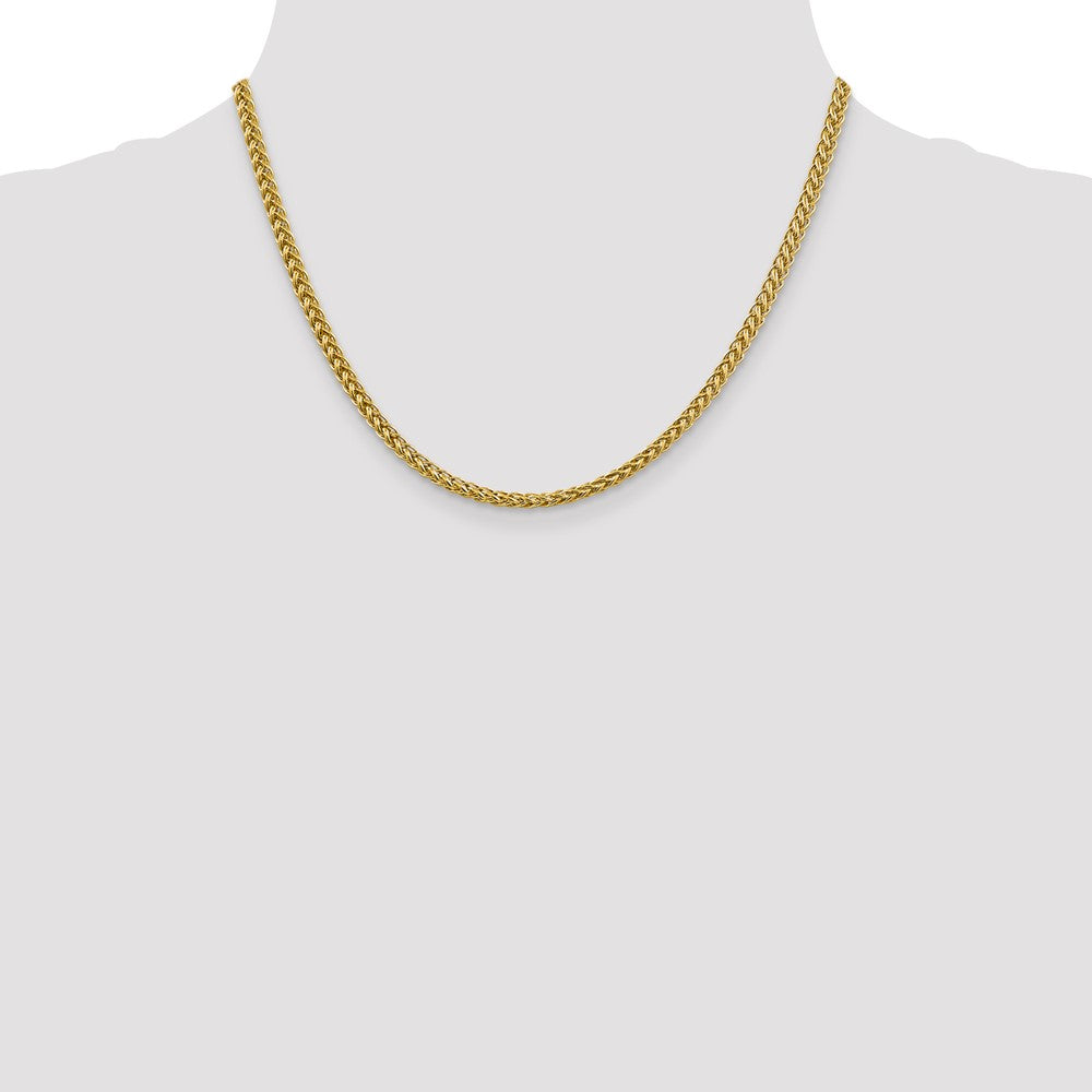 14k 3.5mm Semi-solid 3-Wire Wheat Chain (8.52 grams)