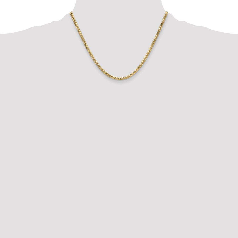 14k 3.5mm Semi-Solid Miami Cuban Chain (6.67 grams)