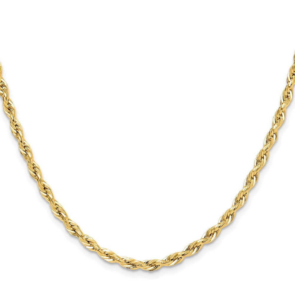 14ky 3.5mm Semi-Solid Rope Chain (3.60 grams)