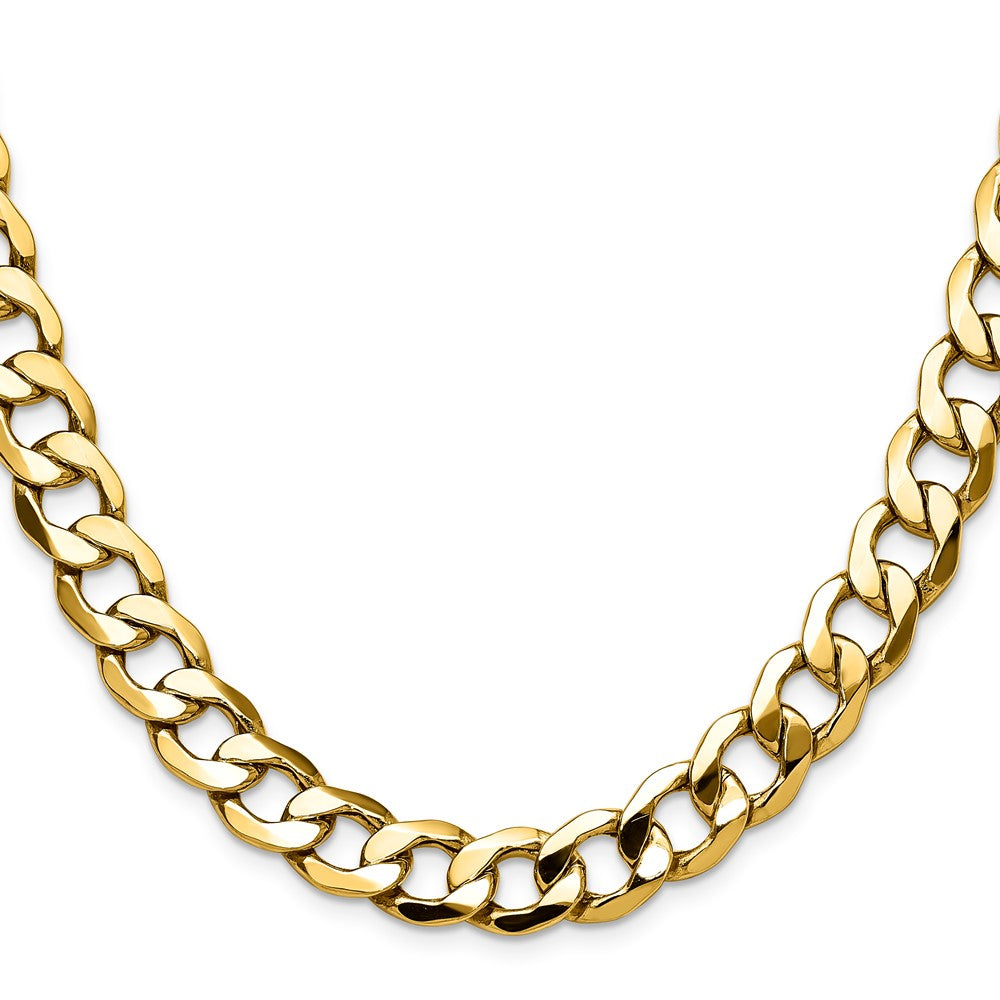 14k 11.3mm Semi-Solid Curb Chain (36.30 grams)