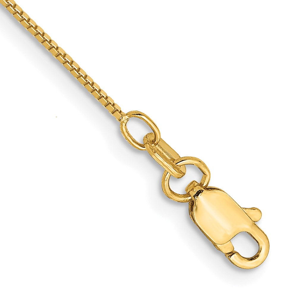 14k .7mm Box with Lobster Clasp Chain Bracelet (0.87 grams)