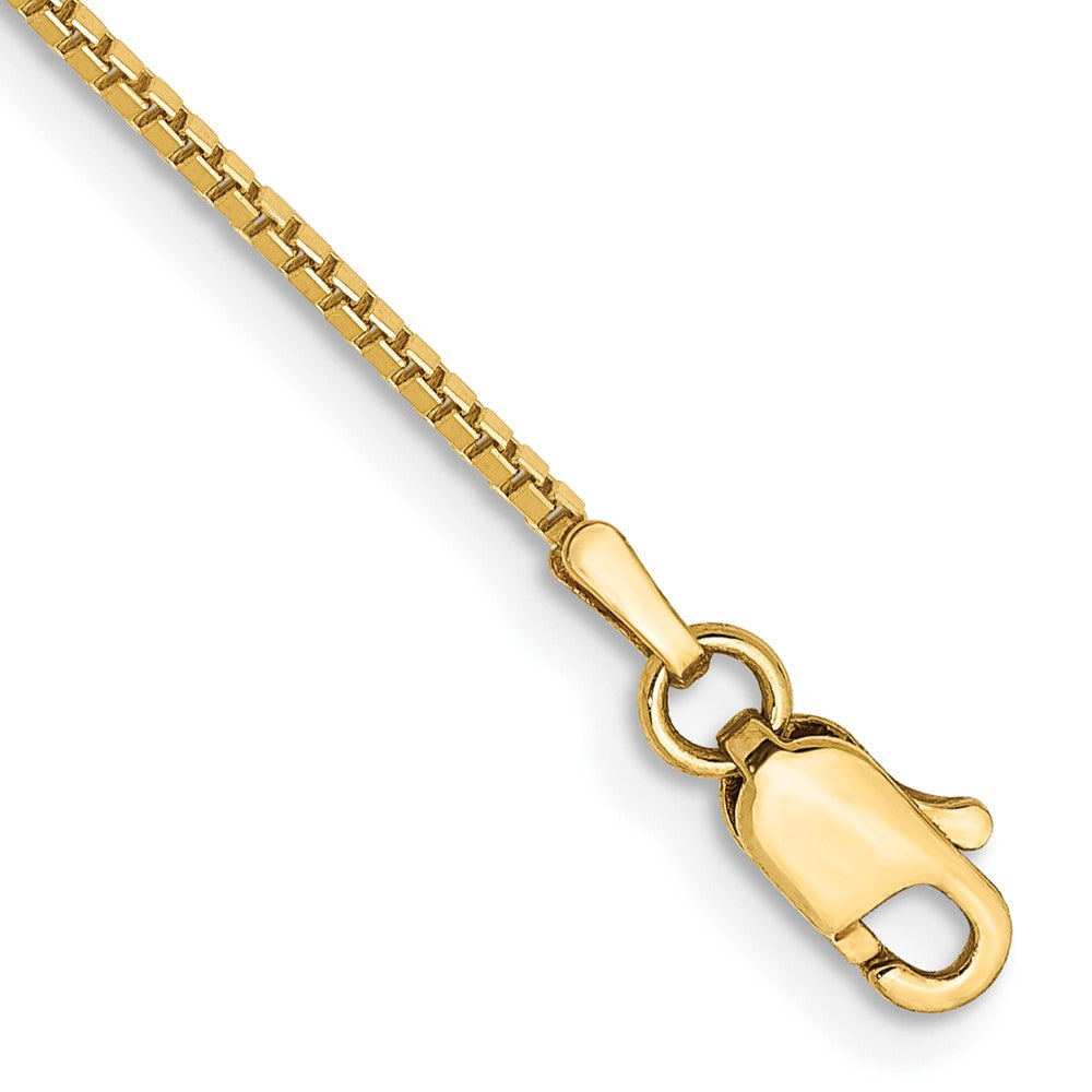 14k 1mm Box Chain Bracelet (1.46 grams)