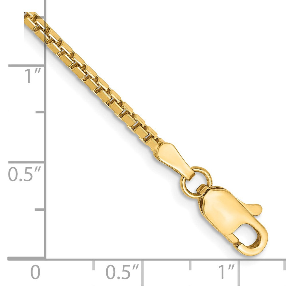 14k 1.9mm Box Chain Bracelet (3.89 grams)