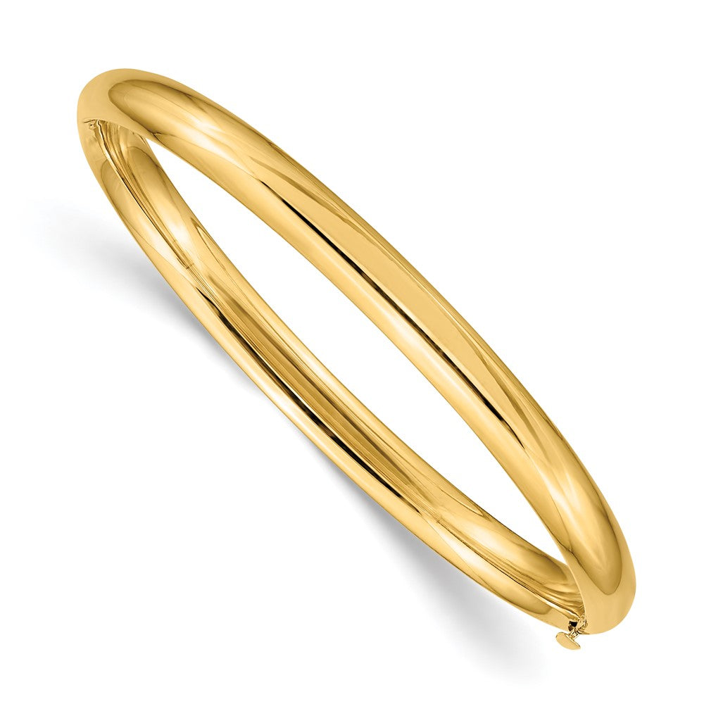 14k 3/16 Polished Hinged Baby Bangle (4.03 grams)