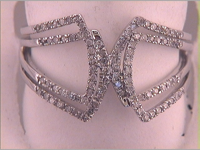 10Kt White Gold 1/4Ct-Diamond Fashion Ring (2.77 grams)