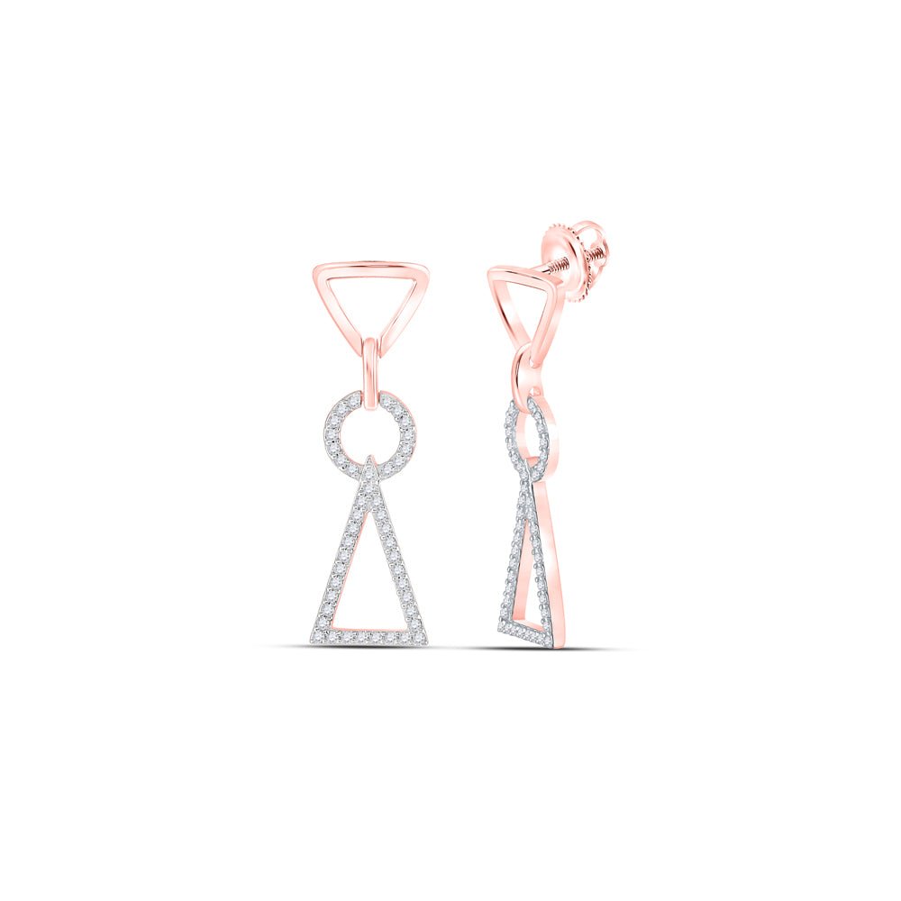 14Kt Rose Gold 3/8Ctw-Dia Earring (3.96 grams)