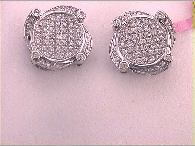 10Kt White Gold 1/4Ctw-Dia Gift Earring (3.22 grams)