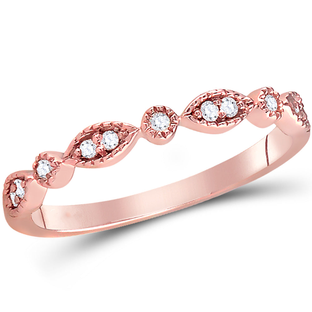 1/10Ct-Dia Ana M Stackable  Band (1.77 grams)