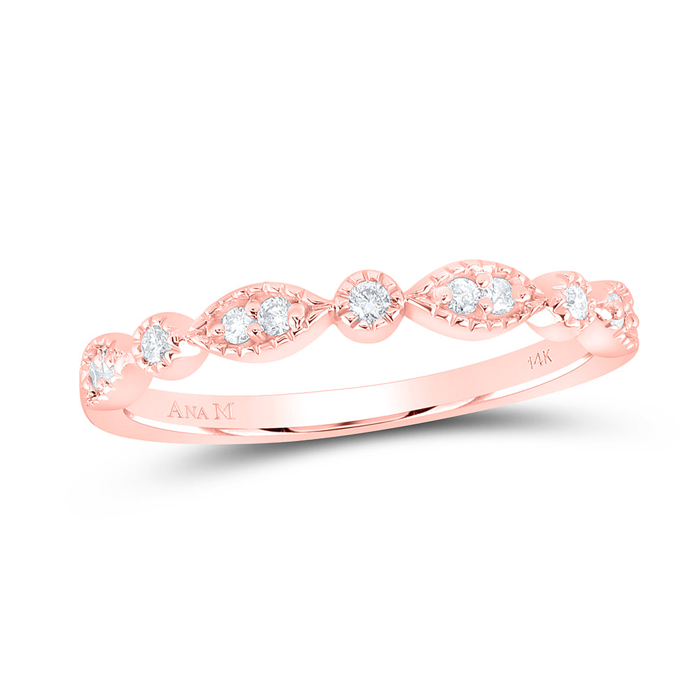 1/10Ct-Dia Ana M Stackable  Band (1.77 grams)