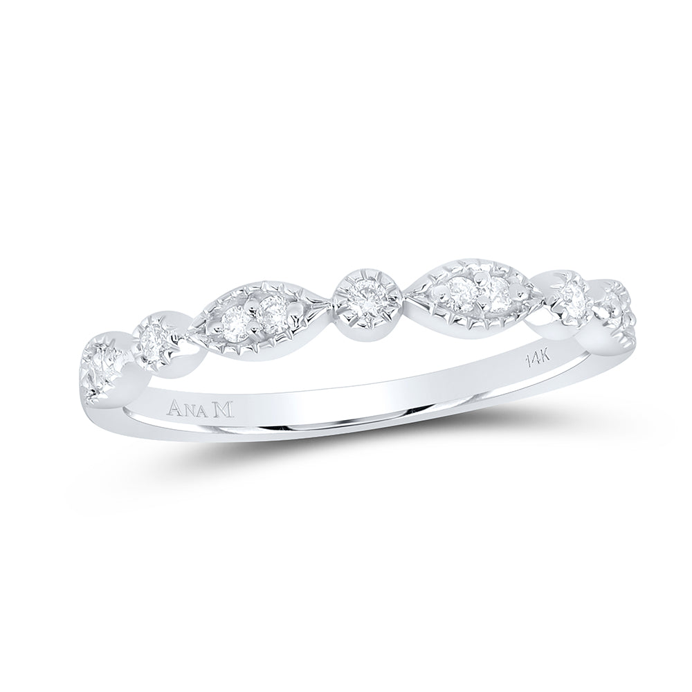1/10Ct-Dia Ana M Stackable  Band (1.92 grams)
