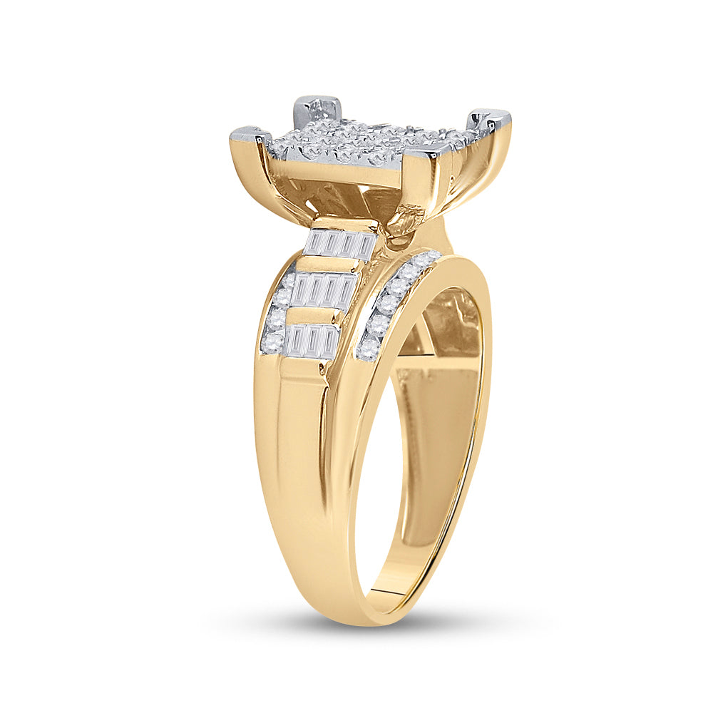 10Kt Yellow Gold 7/8Ctw-Dia Cindy Ring (4.81 grams)