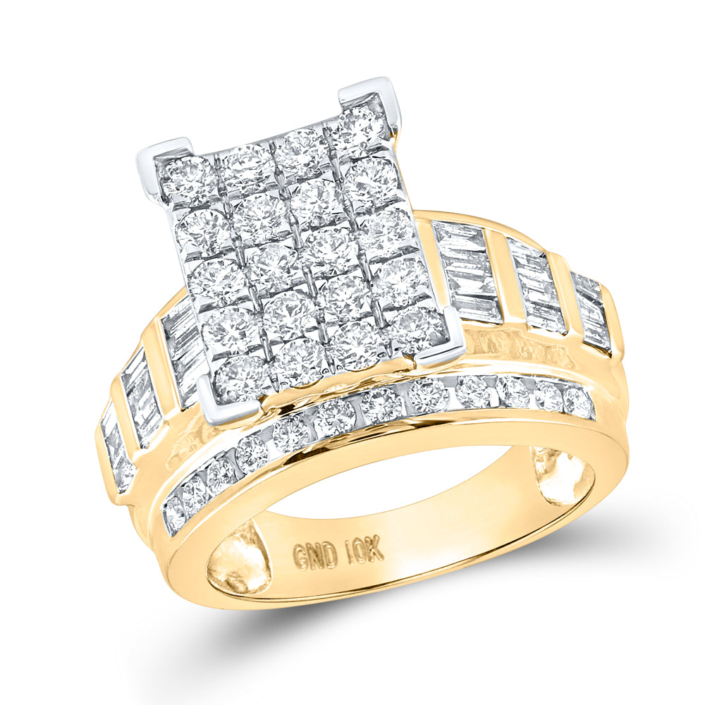 10Kt Yellow Gold 2 Ctw-Dia Cindy Ring S-9 (7.52 grams)