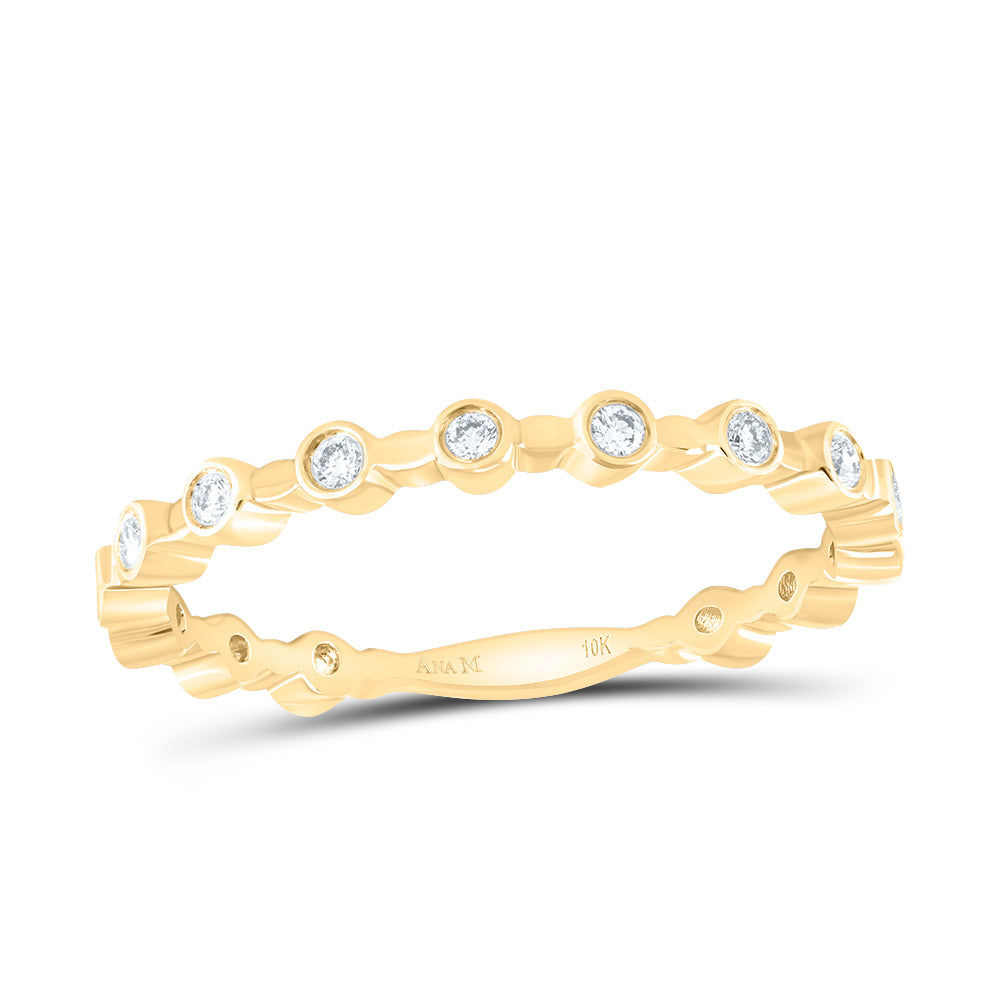 1/10Ctw-Dia Ana M Stackable Band (0.7 grams)