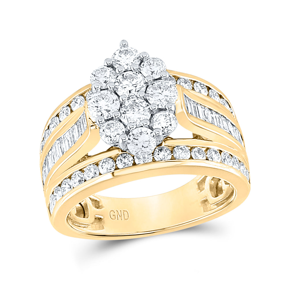 14Kt Yellow Gold 1 Ctw-Dia Ana M Fashion Ring (4.5 grams)