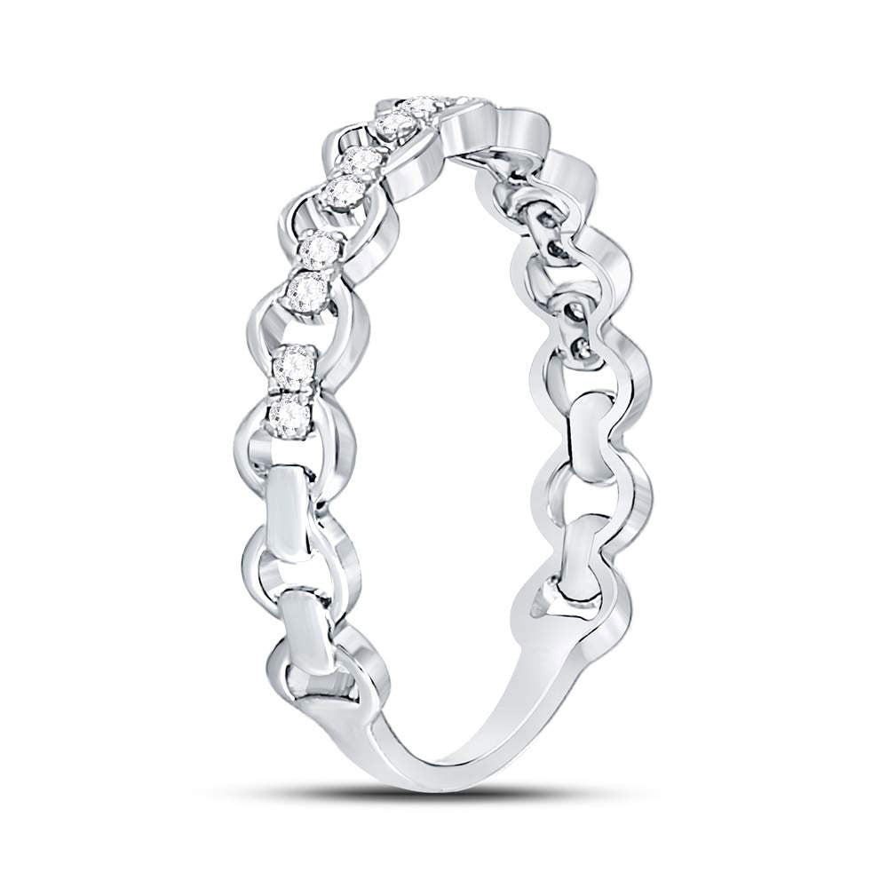 1/8Ctw-Dia Ana M Stackable Band (1.11 grams)