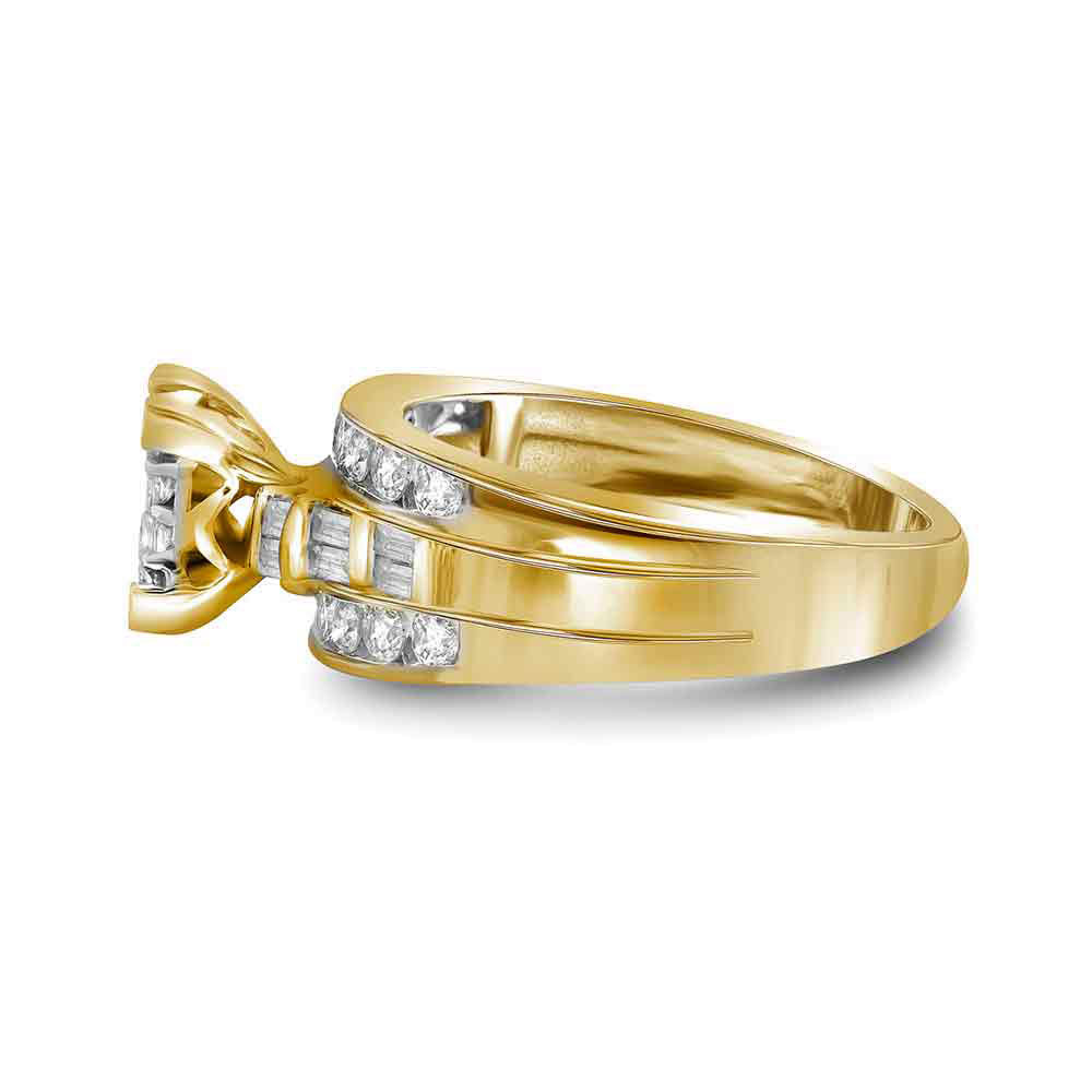 10Kt Yellow Gold 1/2Ct-Dia Cindy Ring S-10 (3.62 grams)