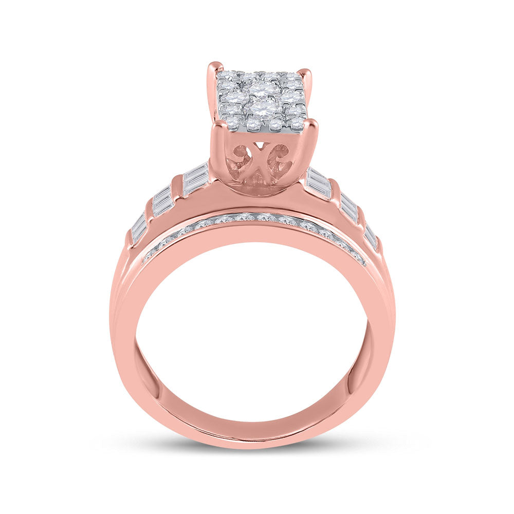 10Kt Rose Gold 7/8Ct-Dia Cindy Ring (4.7 grams)