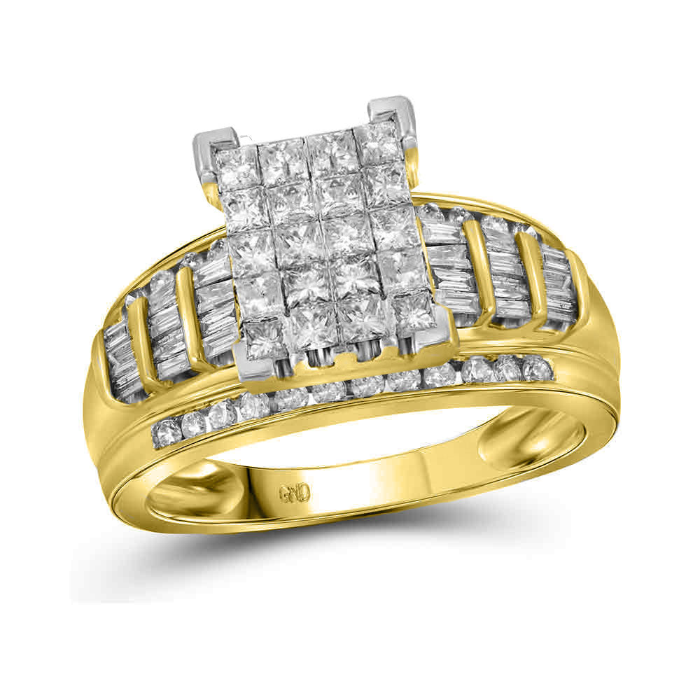 14Kt Yellow Gold 2 Ct-Dia Cindy Ring S-5 (7.67 grams)