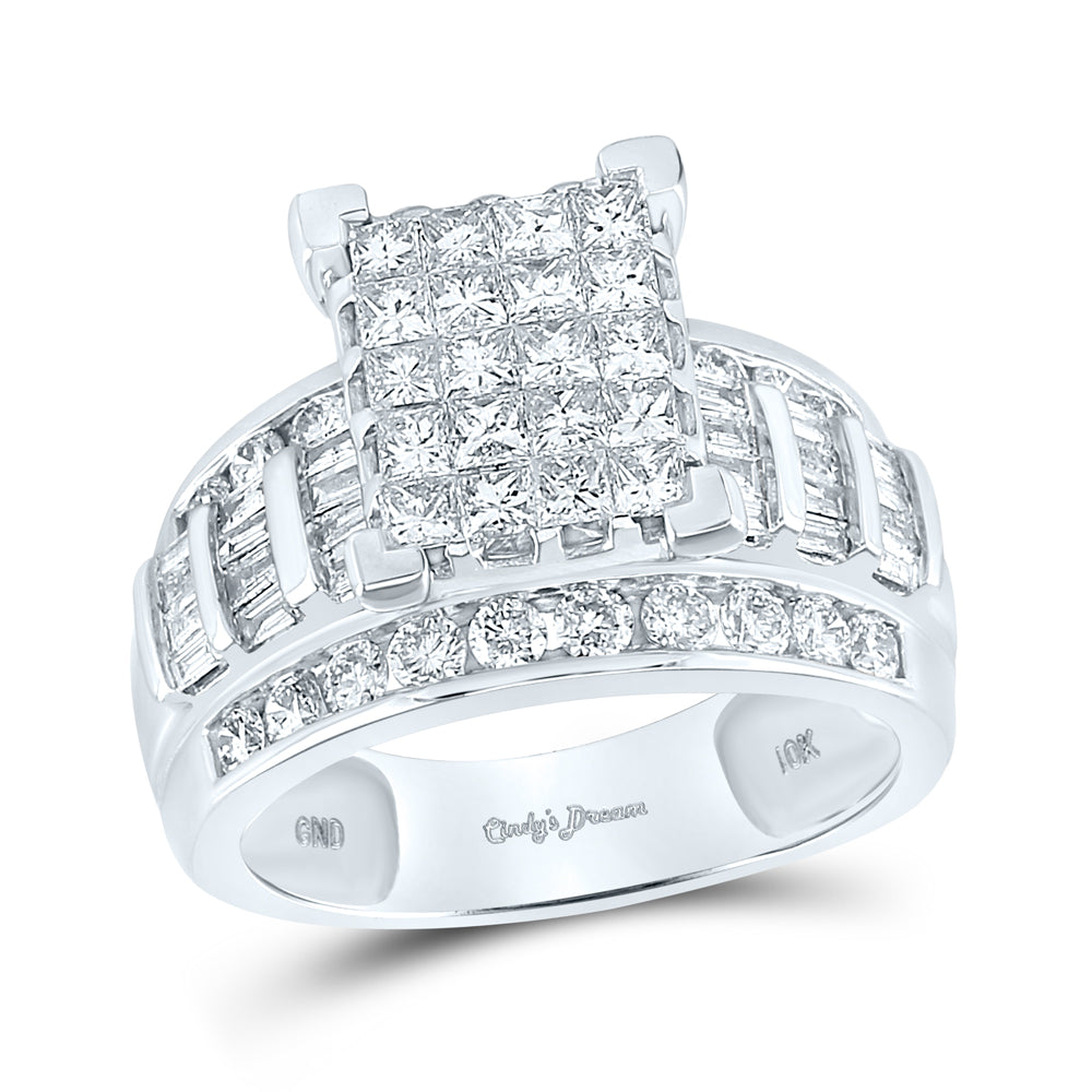 10Kt White Gold 2 Ct-Dia Cindy Ring S-5