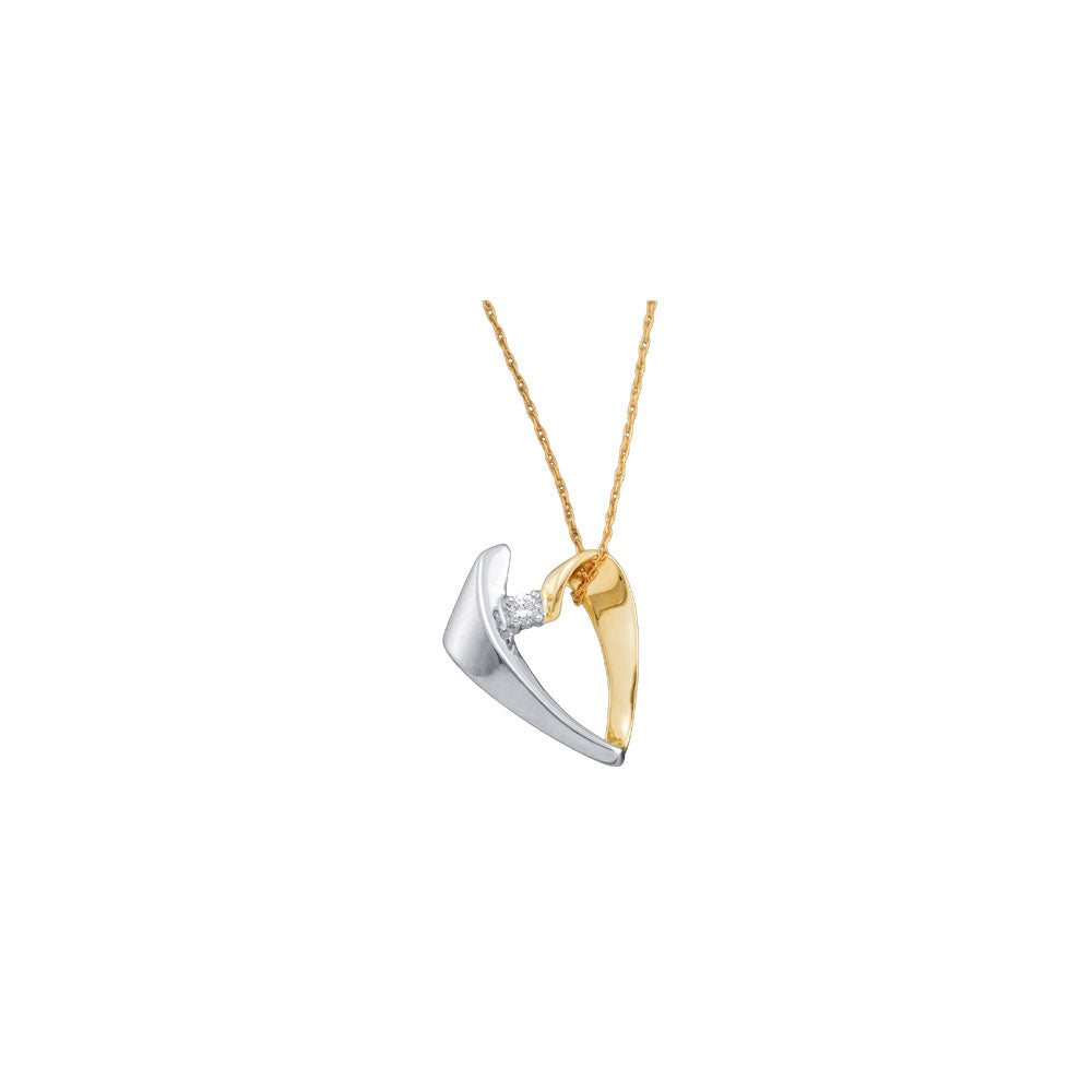 10Kt Yellow Gold 1/20Ctw-Dia Fashion Pendant (1.6 grams)