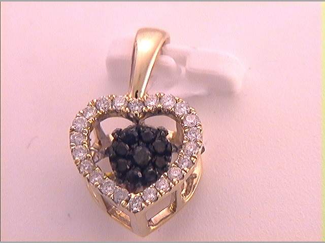 10Kt Yellow Gold 1/6Ctw-Dia Heart Gift Twinkle Pendant