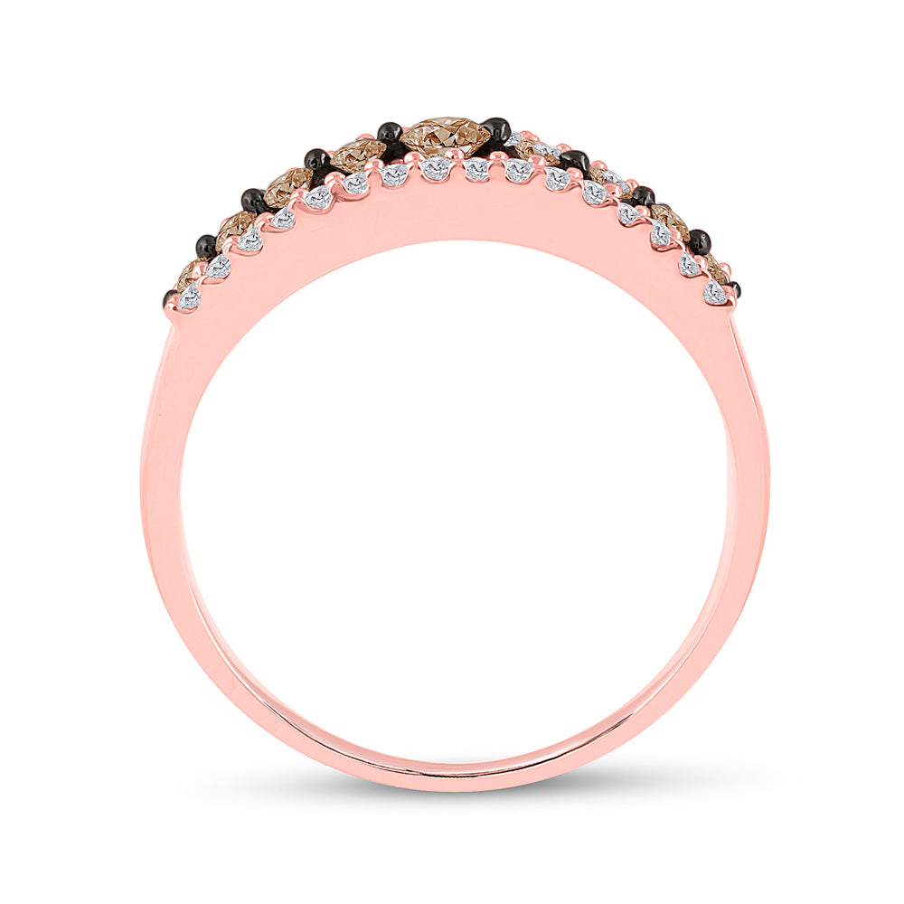 1/2Ctw-Dia Natural Brown Gift Band (2.24 grams)