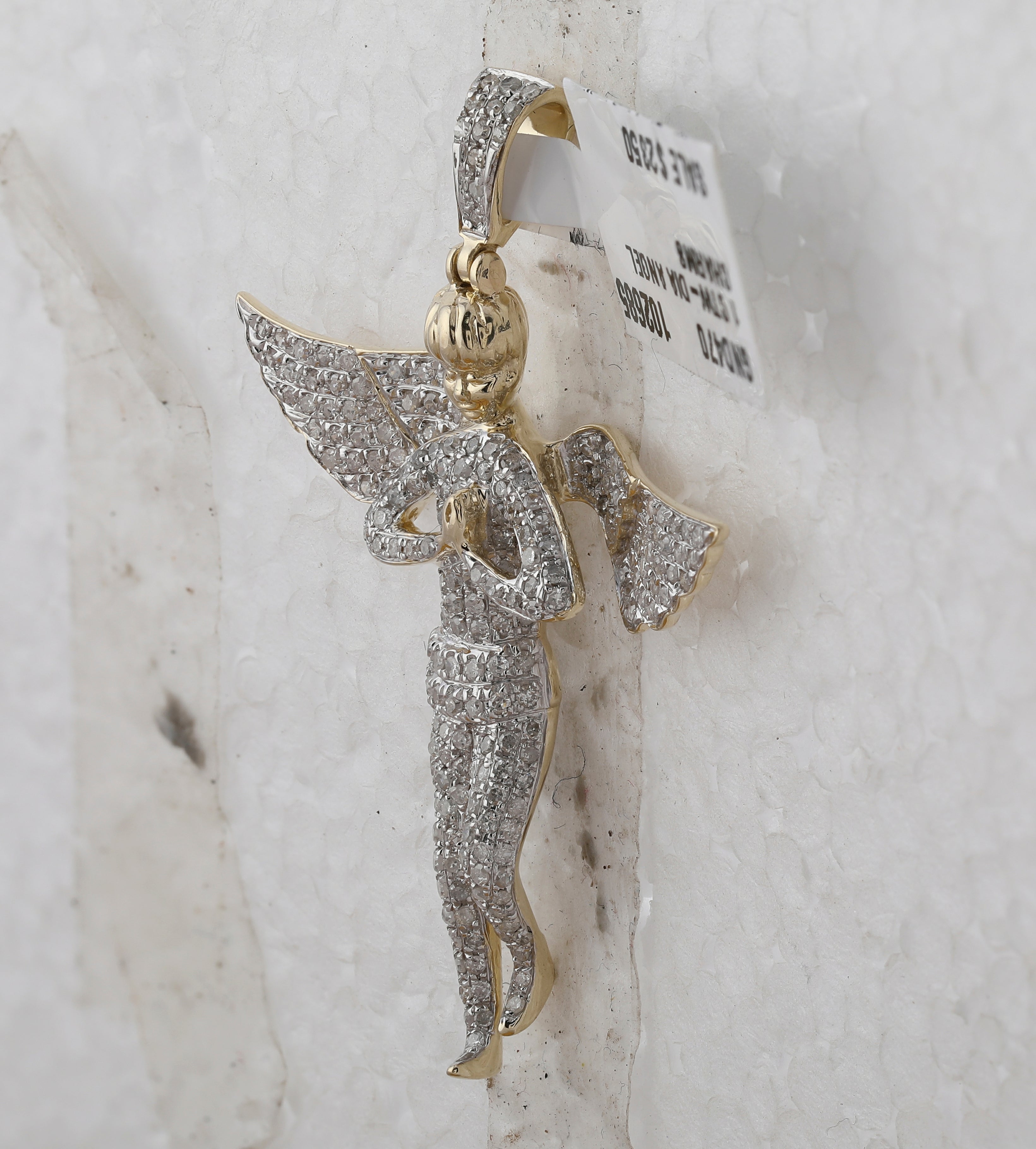 1 Ctw-Dia P3 Angel Mens Charm (6.45 grams)