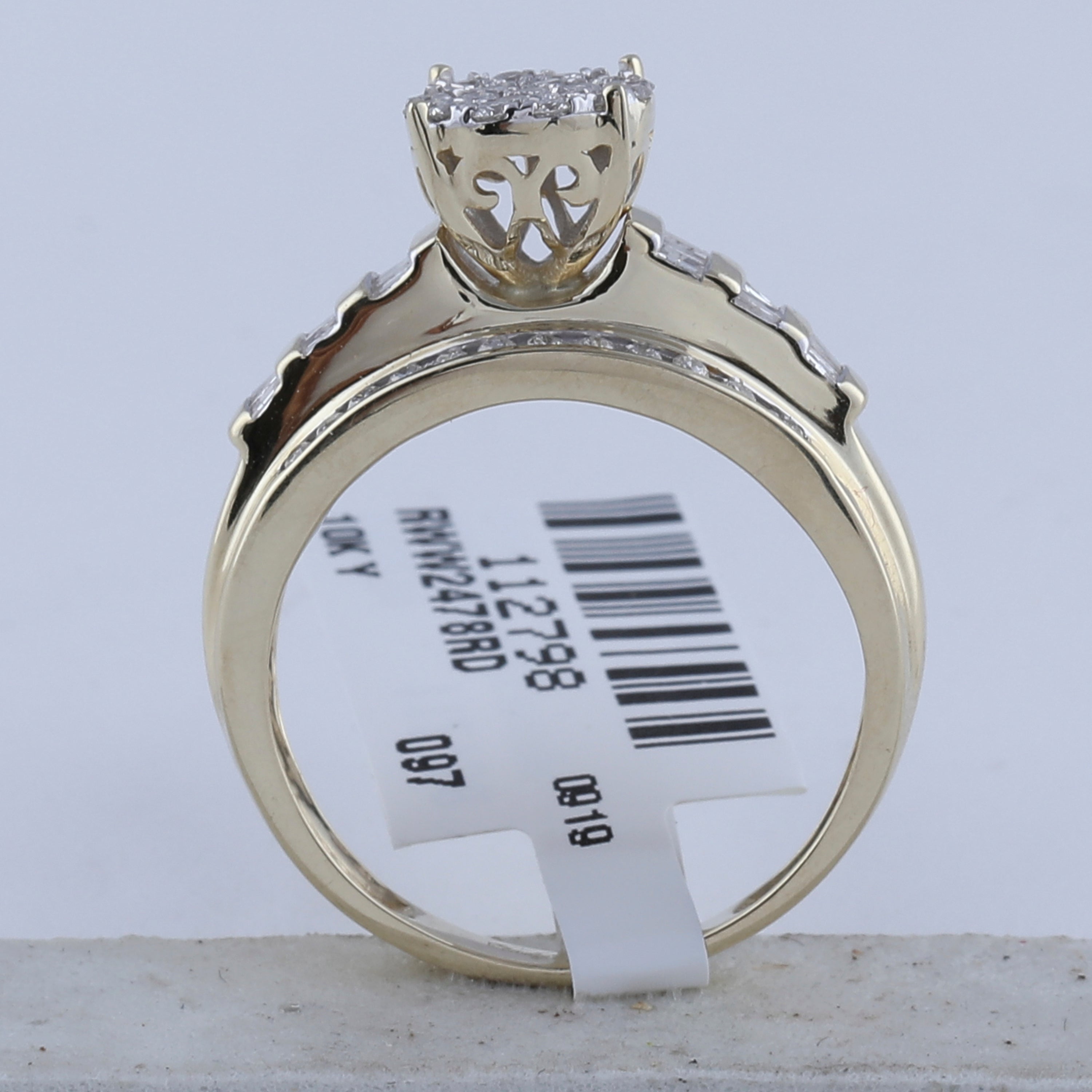 10Kt Yellow Gold 1/2Ctw-Dia Cindy Ring (3.73 grams)