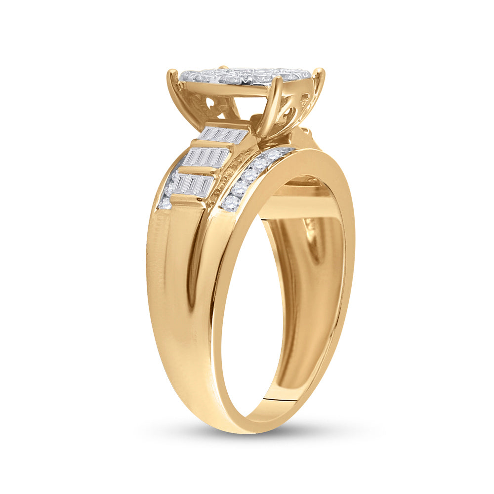10Kt Yellow Gold 1Ctw-Dia Cindyring (4.45 grams)