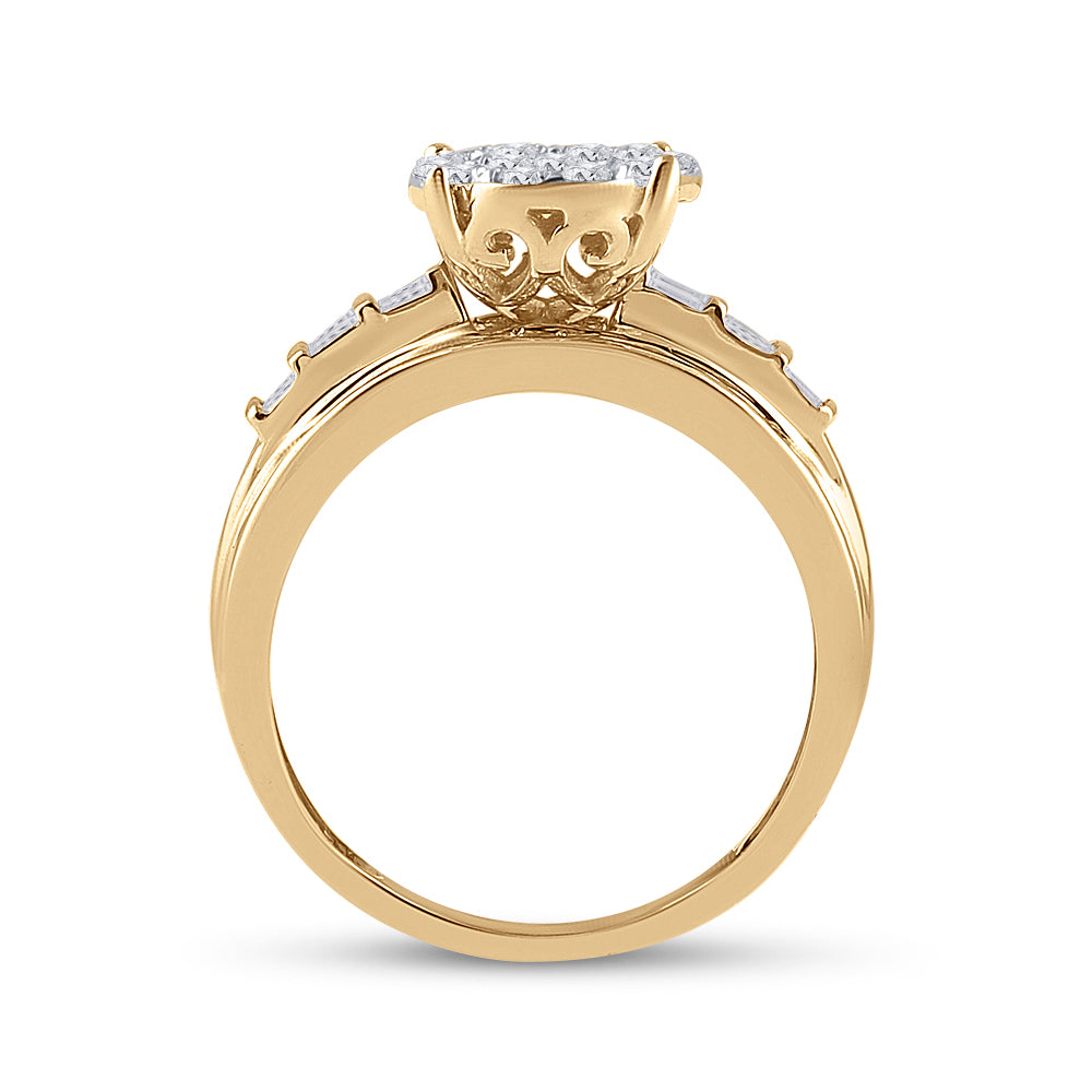 10Kt Yellow Gold 1Ctw-Dia Cindyring (4.45 grams)