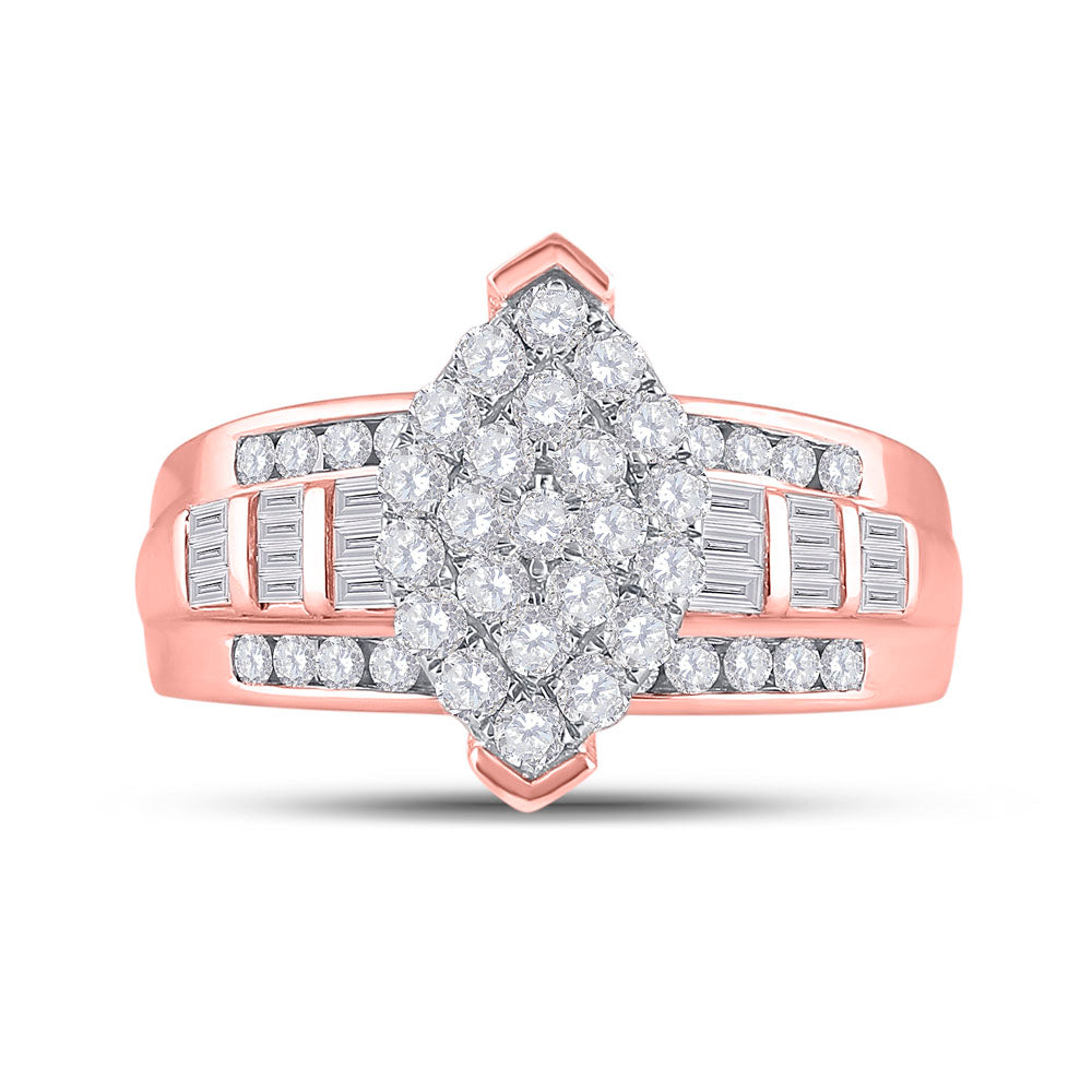 10Kt Rose Gold 1Ctw-Dia Cindy Ring (5.6 grams)