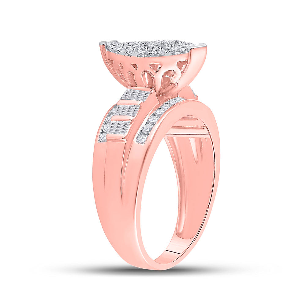 10Kt Rose Gold 1Ctw-Dia Cindy Ring (5.6 grams)