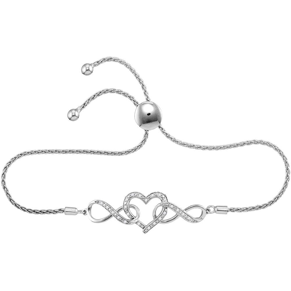 1/6 Ctw-Dia Bolo Bracelet (2.18 grams)