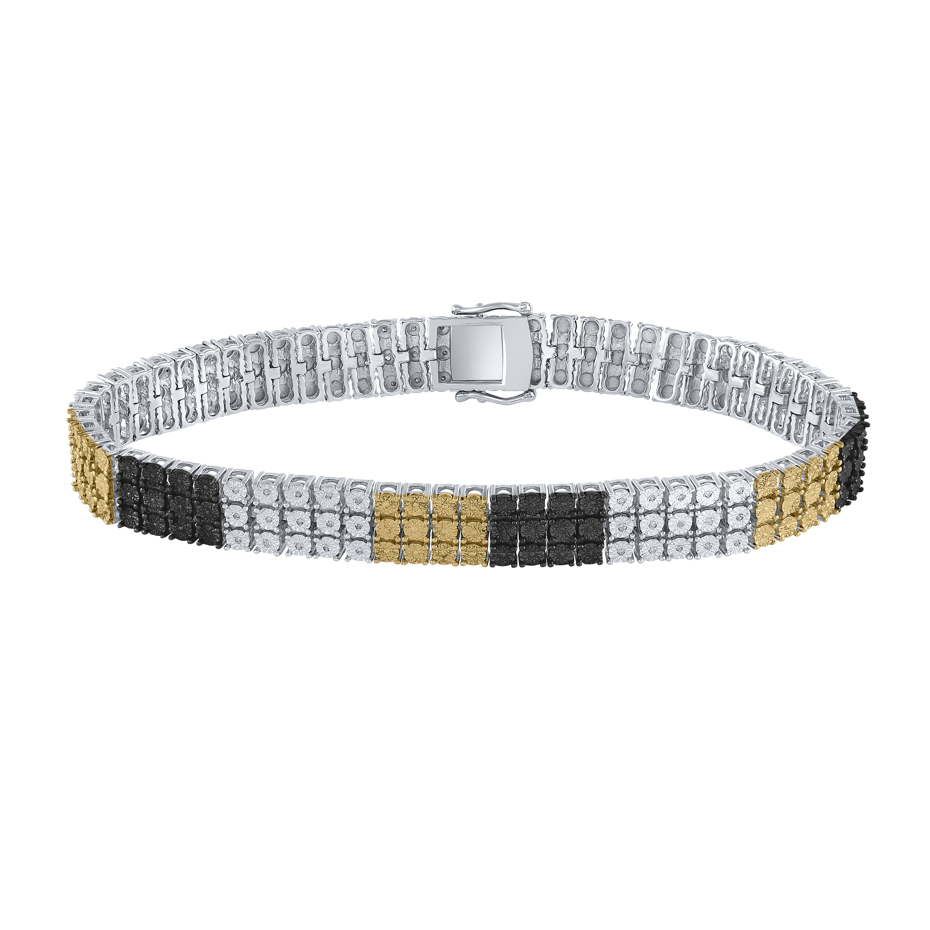 Sterling Silver 1/6Ctw-Dia Fashion Bracelet