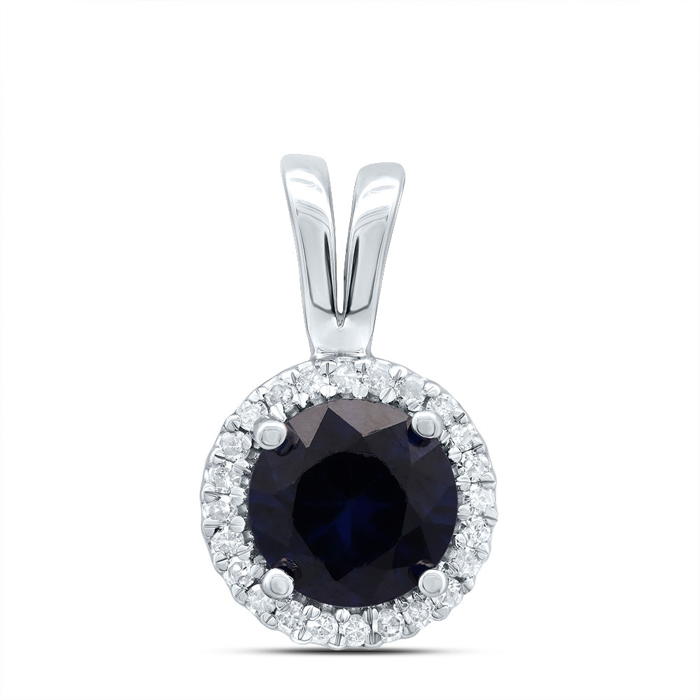 1/10Ctw-Diamond 1 Ct-Bs Synthetic Gemstone Pendant (0.67 grams)