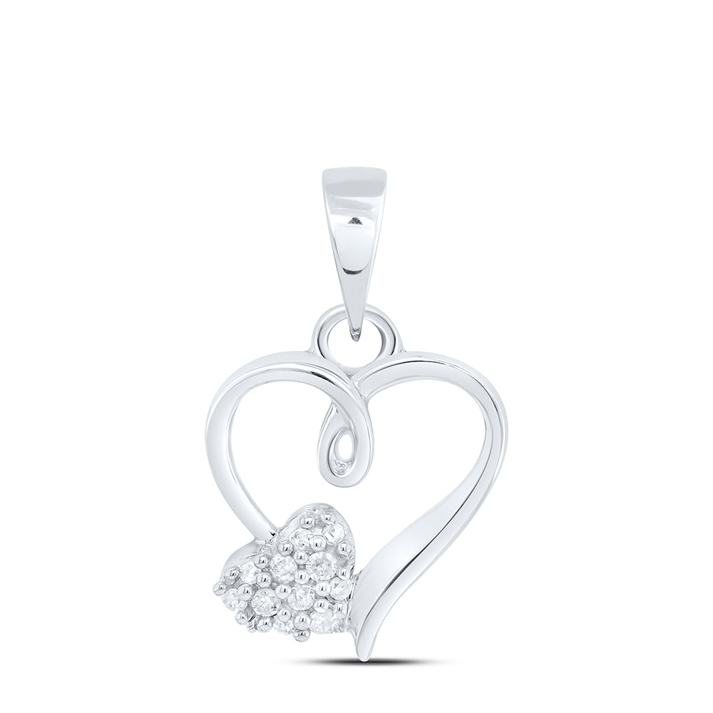 1/20Ctw-Dia P1P2 Gift Heart Pendant (0.49 grams)